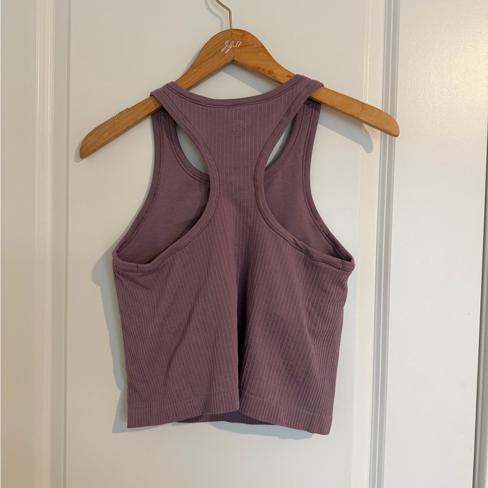 ❌SOLD❌NWOT Lululemon Ebb to Street Razorback Cropped Tank Top Size 8 - Picture 4 of 4